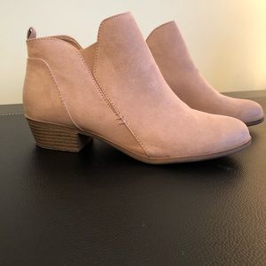 Tan booties